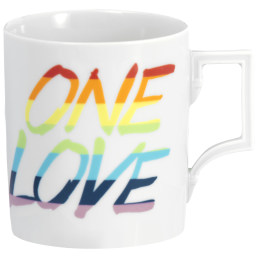 Mug, Shape "Berlin", One Love, V 0,25 l