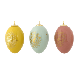 Easter egg set, 3-pcs, "Golden Onion Style"