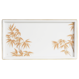 Sushi platter, Shape "MEISSEN® Cosmopolitan", "Golden Bamboo", L 27 cm