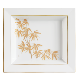 Vide-Poche, large, "Golden Bamboo", 21 x 18,5 cm