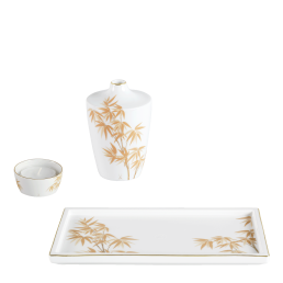 Home deco set 2, 3-pcs, Shape "MEISSEN® Cosmopolitan", "Golden Bamboo"