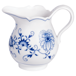 Cream Jug, small, Shape "New Cutout", Blue Onion, white rim, V 0,15 l