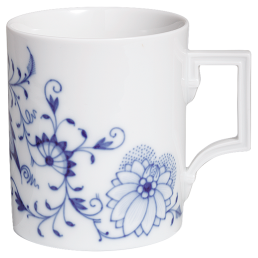 Mug, Shape "Berlin", Blue Onion "Style" cobalt blue, white rim, V 0,25 l