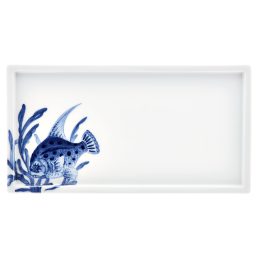 Sushi platter, Shape "MEISSEN® Cosmopolitan", "Blue Treasures", Fish, L 27 cm