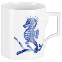 Mug, Shape "Berlin", "Blue Treasures", Seahorse, V 0,25 l