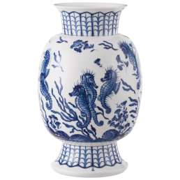 "Seahorses" vase, H 35,5 cm