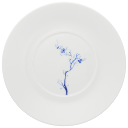 Plate, small, Shape "MEISSEN® Cosmopolitan", "Blue Orchid", cobalt blue, Ø 20 cm