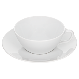 Tea cup & saucer, Shape "MEISSEN® Cosmopolitan", "Blue Orchid", cobalt blue, V 0,2 l