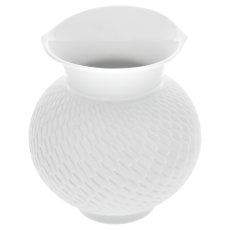 Vase, Shape "Waves Relief", bisque white, H 13,5 cm