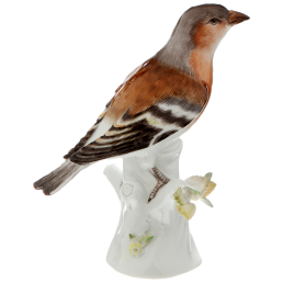 Bird, Coloured, without gold, H 14 cm