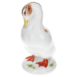Bird Duck, Coloured, without gold, H 14,5 cm