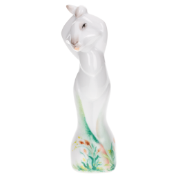 Hare Felix, Coloured, without gold, H 11,5 cm