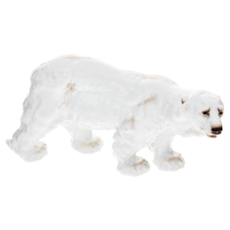 Polar bear, Coloured, without gold, L 22 cm