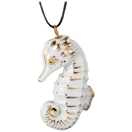 Pendant "Gold" Full relief Seahorse, 5 x 2,9 cm