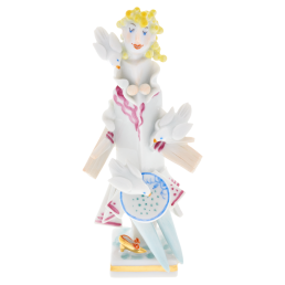 Cinderella fairytale figure, Coloured with gold, H 10 cm