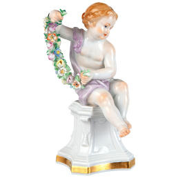 Figurine, Allegories Four Seasons, Spring, Lim. 25, H 13 cm