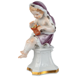 Figurine, Allegories Four Seasons, Winter, Lim. 25, H 13 cm