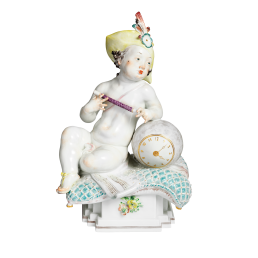 Clock Putto with Flute