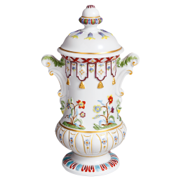 Vase with Baluster Applications, H 33 cm