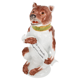 Bear as "Welcome" goblet, H 26,5 cm