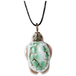 Pendant "Nature light" half relief Turtle, 3,6 x 2 cm