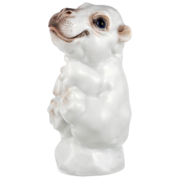 Hippopotamus Animal young, Coloured, without gold, H 5,5 cm