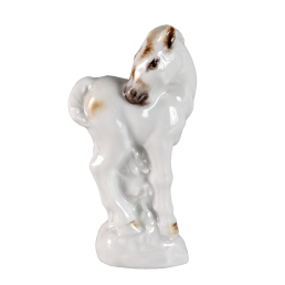 Animal child "Foal", Coloured, without gold, H 6,5 cm