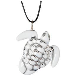 Pendant "Platinum" Full relief Turtle, 4 x 3,3 cm
