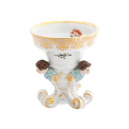 Salt-cellar with "Scattered floral sprays", L 8,5 cm