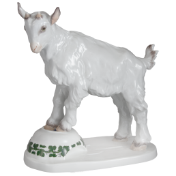 Billy-goat, Coloured, cup - Vineleaf garland, H 30 cm