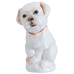 Dog Animal young, Red coloured, H 5,5 cm