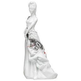 Figure "Model"  small, Dragons melody, Limited Meissen Art Works, H 35 cm