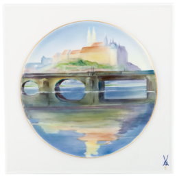 Wall picture, "Meissen impression" in style J.R. Hentschel, lim., 25,5 x 25,5 cm