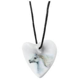 Pendant Swinging Heart, Head of horse, 2,5 x 2,5 cm
