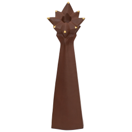 Candlestick, Coloured gold, H 30 cm