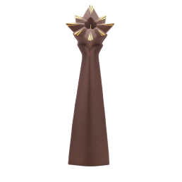 Candlestick, Coloured gold, H 30 cm