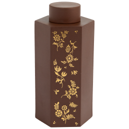 Box, Golden flower garden, Böttger Stoneware