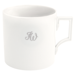 Big Mug, Monogram, 2 letters, platinum, V 0,5 l