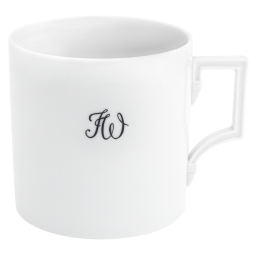 Big Mug, Monogram, 2 letters, black, V 0,5 l