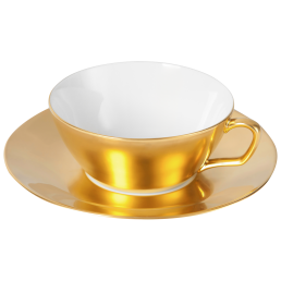 Tea cup & saucer, Shape "MEISSEN® Cosmopolitan", Gold, V 0,2 l