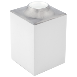 Candlestick, medium, Shape "MEISSEN® Cosmopolitan", Platinum, H 8,5 cm