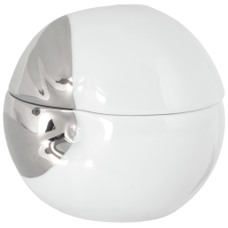 Box Apple, platinum Dot, H 7 cm