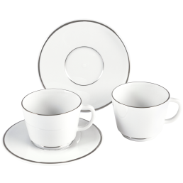 Espresso set, 4-pcs, Platinum