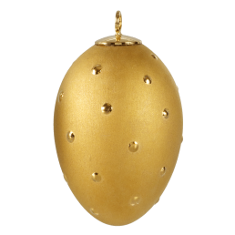 Easter egg, Dots of gold, H 5 cm