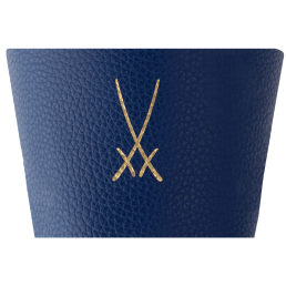 Cuff for coffee to go mug, blue large, trademark, blue1