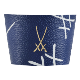 Cuff for coffee to go mug large, "Swords", blue1