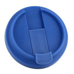 Plastic lid for coffee to go mug, light blue