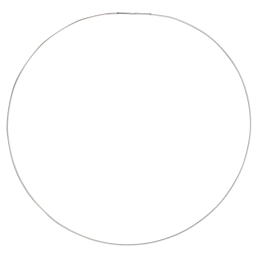 Collierkette Edelstahl, Seil 1.0 mm mit Bajonettverschluss, 45 cm