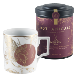 Christmas tea set, 2-pcs, BOTEANICALS Christmas tea 100g, Mug, "MEISSEN Christmas Peryton"