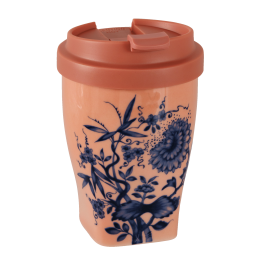 Coffee to go mug with plastic lid, small, Shape "Nova", "The Original", red V 0,35 l